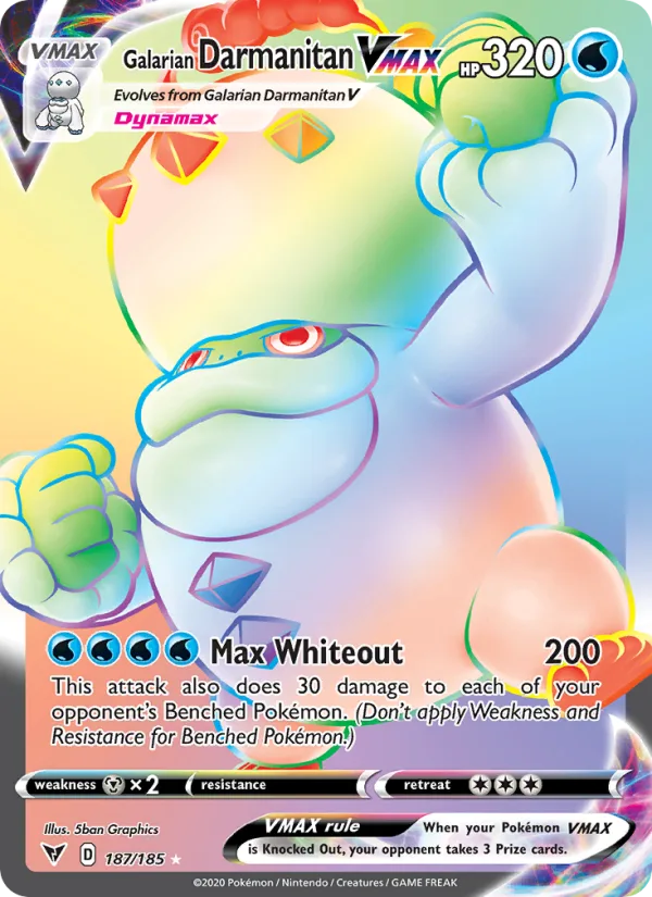 Galarian Darmanitan VMAX · Vivid Voltage 187/185