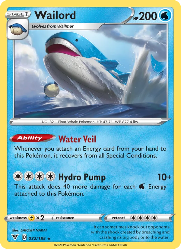 Wailord · Vivid Voltage 32/185