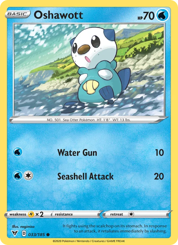 Oshawott · Vivid Voltage 33/185