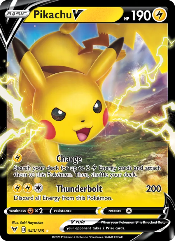 Pikachu V · Vivid Voltage 43/185