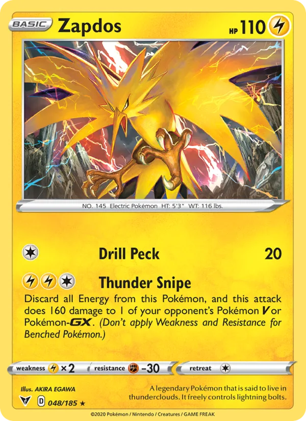 Zapdos · Vivid Voltage 48/185