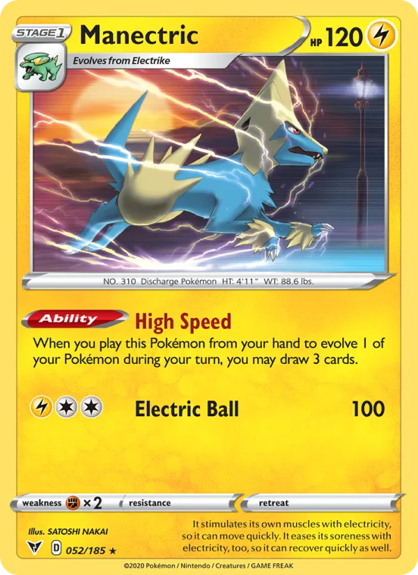 Manectric · Vivid Voltage 52/185