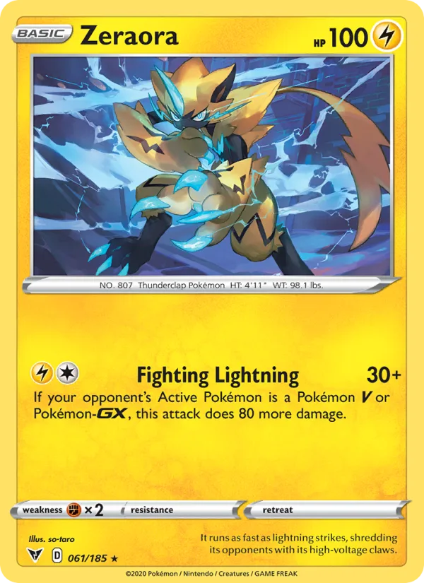 Zeraora · Vivid Voltage 61/185