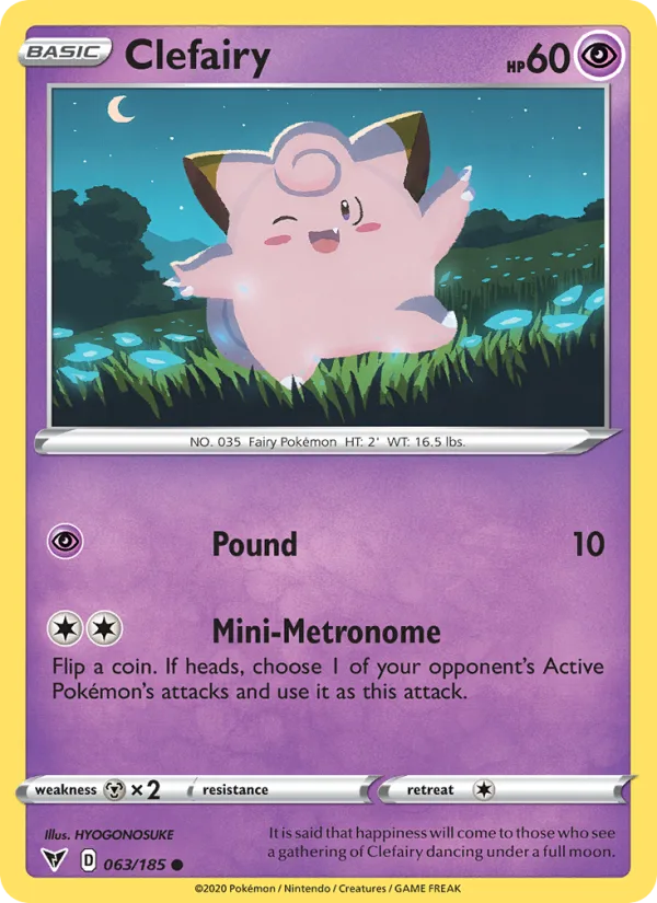 Clefairy · Vivid Voltage 63/185