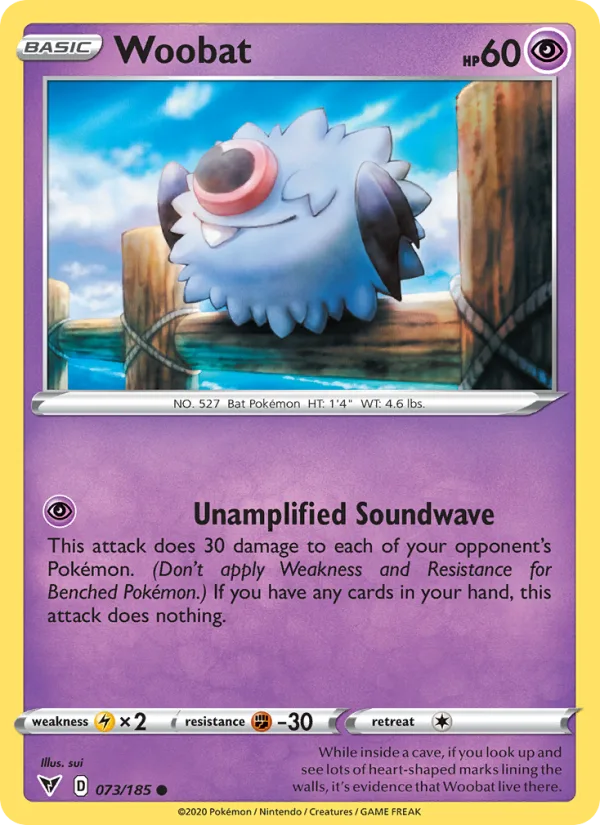 Woobat · Vivid Voltage 73/185