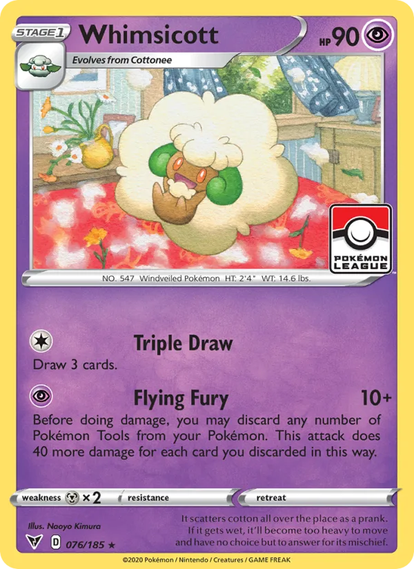 Whimsicott · Vivid Voltage 76/185