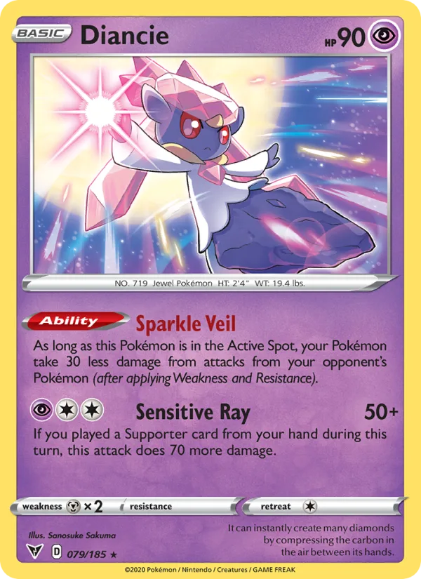 Diancie · Vivid Voltage 79/185