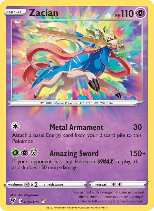 Zacian · Vivid Voltage 82/185