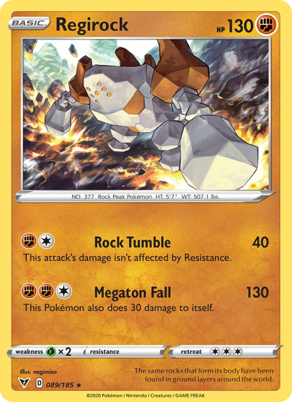 Regirock · Vivid Voltage 89/185