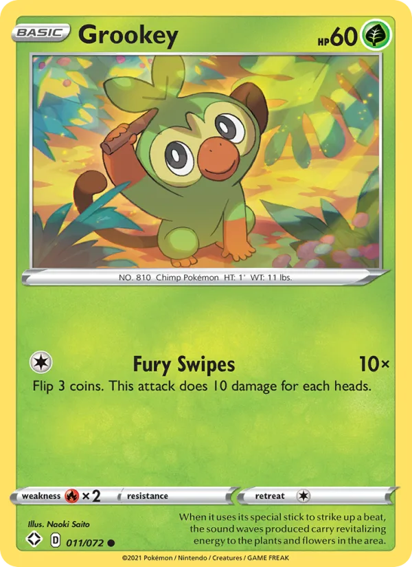 Grookey · Shining Fates 11/72