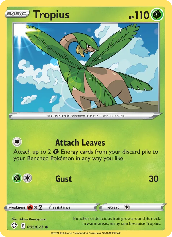 Tropius · Shining Fates 5/72