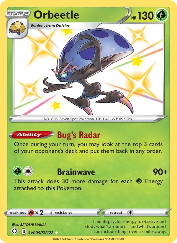 Orbeetle · Shining Fates SV009/72