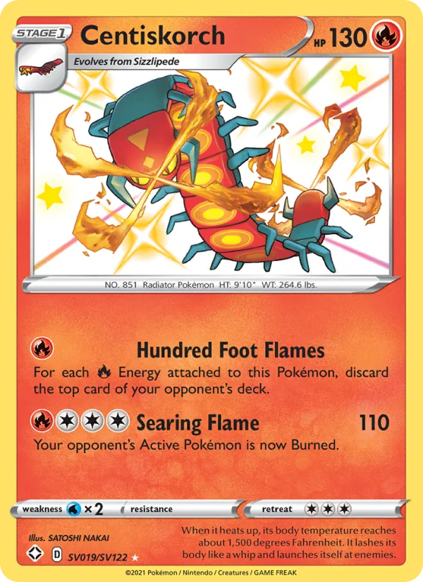 Centiskorch · Shining Fates SV019/72