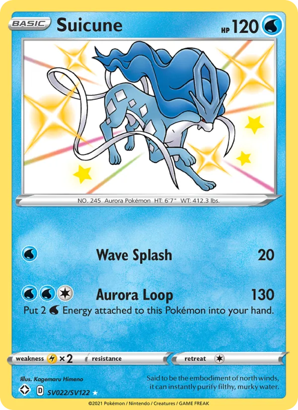 Suicune · Shining Fates SV022/72