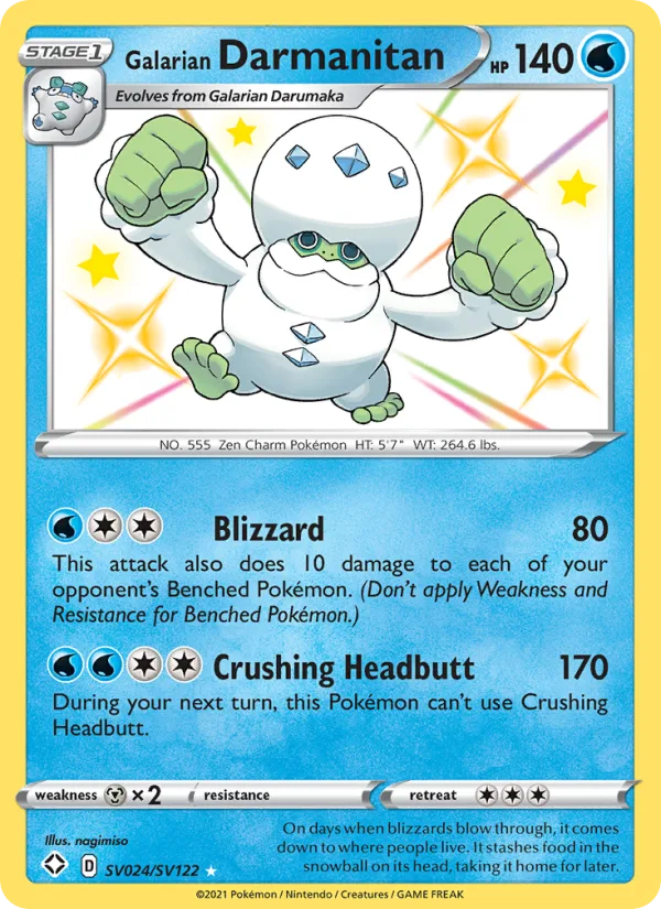 Galarian Darmanitan · Shining Fates SV024/72