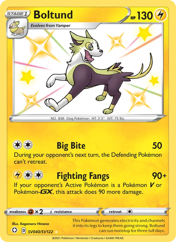 Boltund · Shining Fates SV040/72