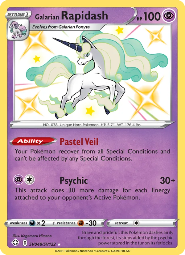 Galarian Rapidash · Shining Fates SV048/72