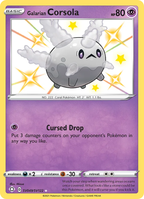 Galarian Corsola · Shining Fates SV049/72