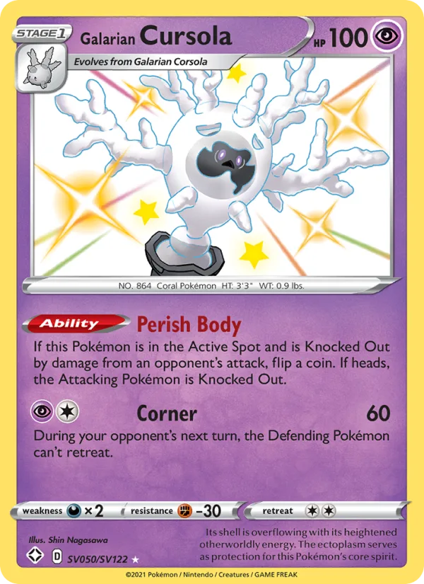 Galarian Cursola · Shining Fates SV050/72