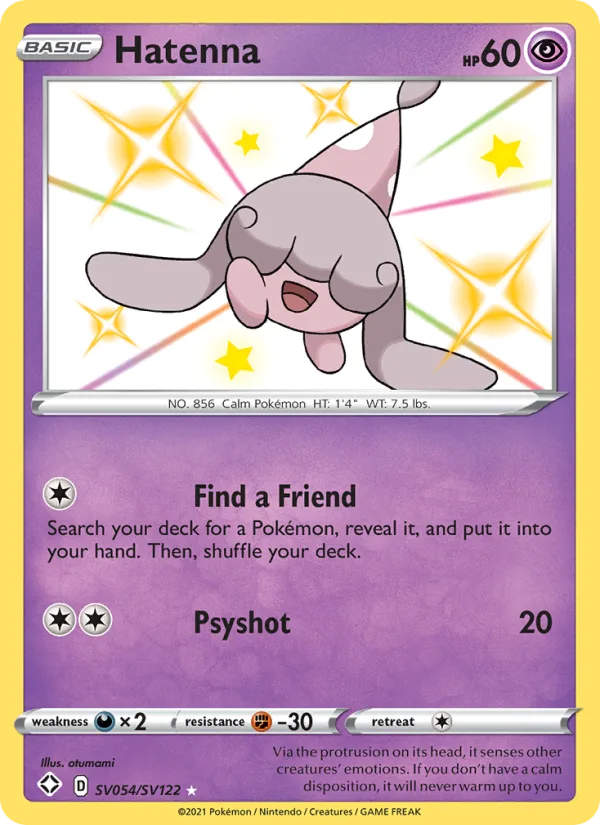 Hatenna · Shining Fates SV054/72
