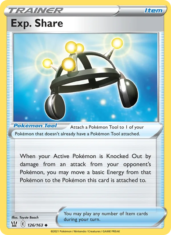 Exp. Share · Battle Styles 126/163