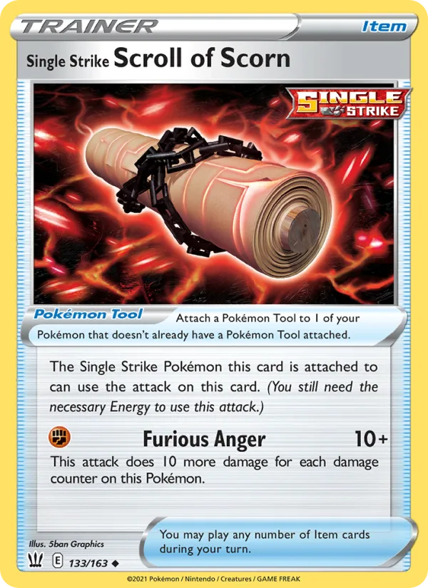 Single Strike Scroll of Scorn · Battle Styles 133/163