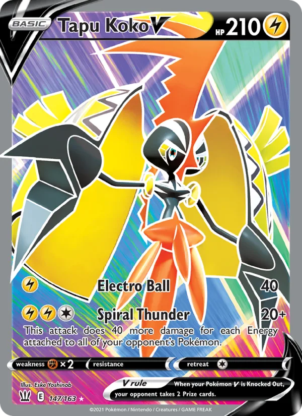 Tapu Koko V · Battle Styles 147/163