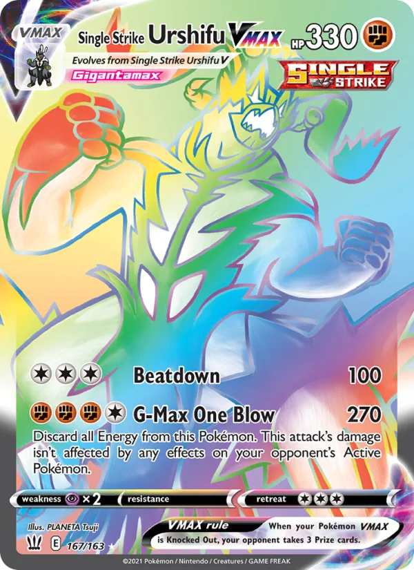 Single Strike Urshifu VMAX · Battle Styles 167/163