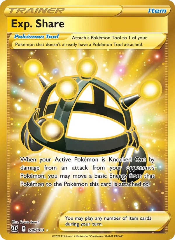 Exp. Share · Battle Styles 180/163