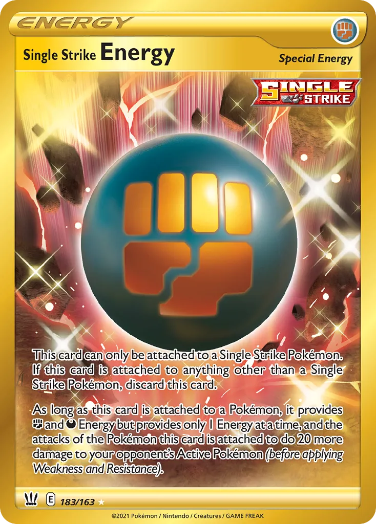 Single Strike Energy · Battle Styles 183/163