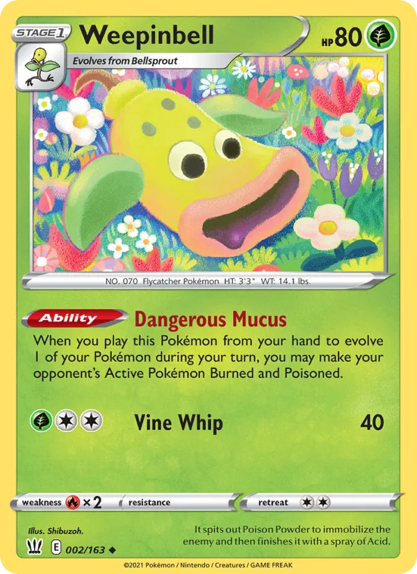 Weepinbell · Battle Styles 2/163