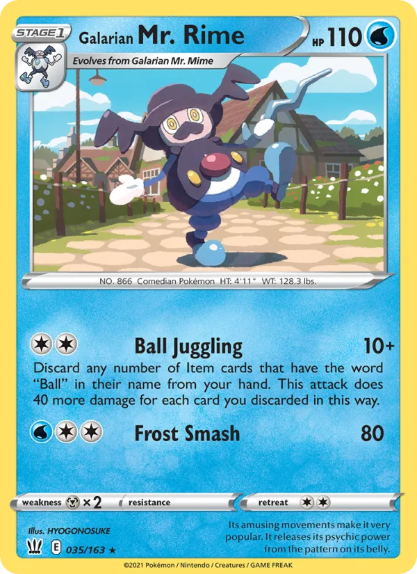 Galarian Mr. Rime · Battle Styles 35/163