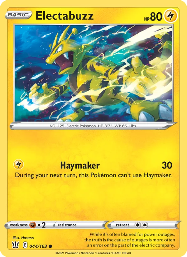 Electabuzz · Battle Styles 44/163