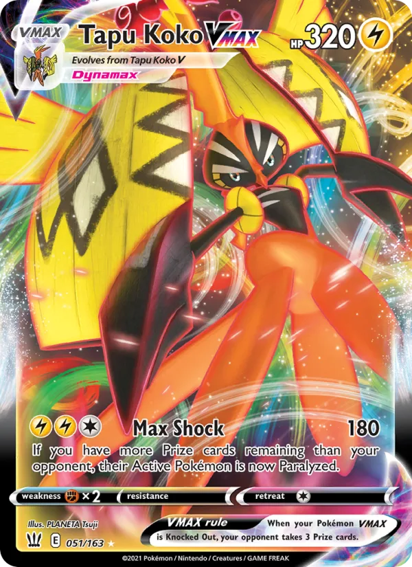 Tapu Koko VMAX · Battle Styles 51/163