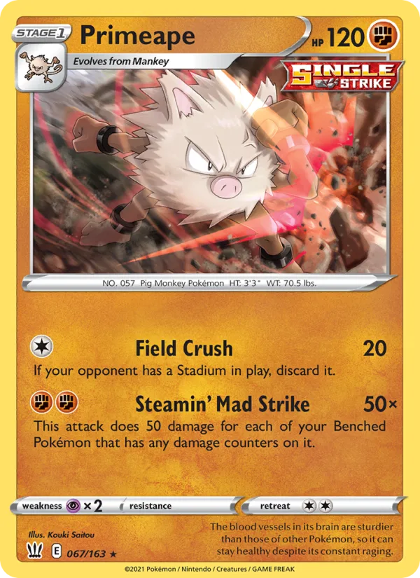Primeape · Battle Styles 67/163