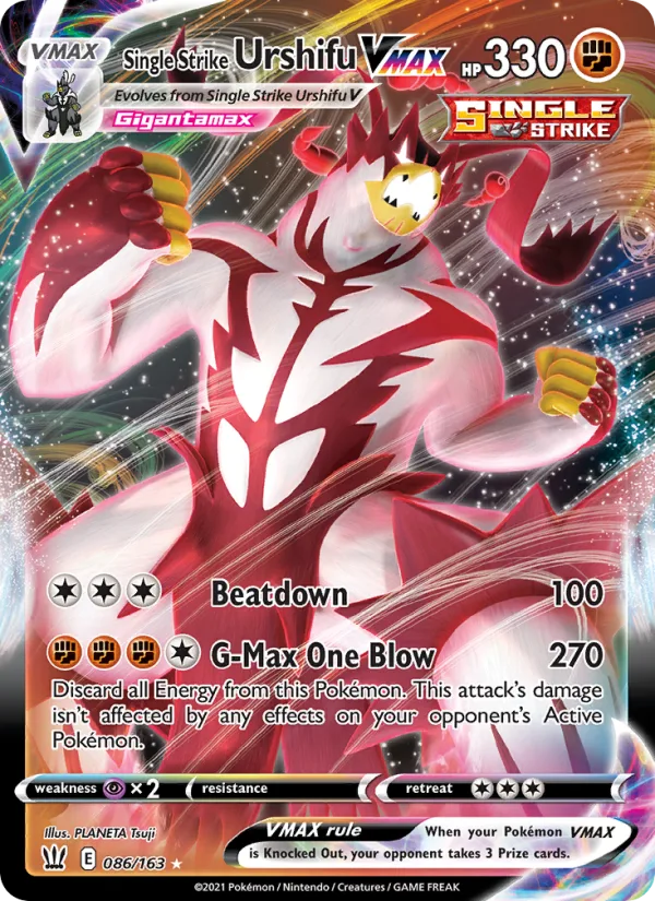 Single Strike Urshifu VMAX · Battle Styles 86/163