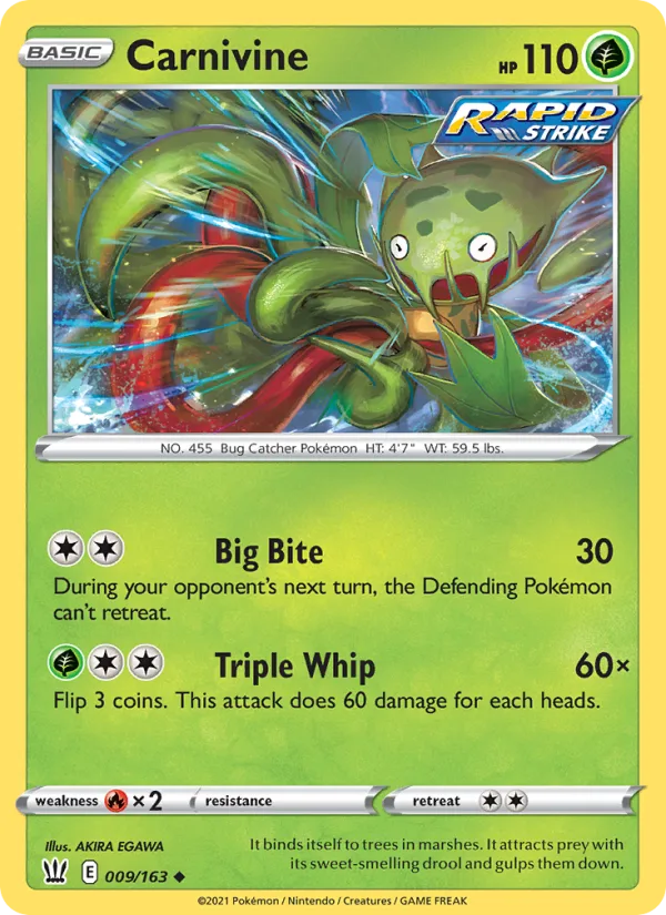 Carnivine · Battle Styles 9/163