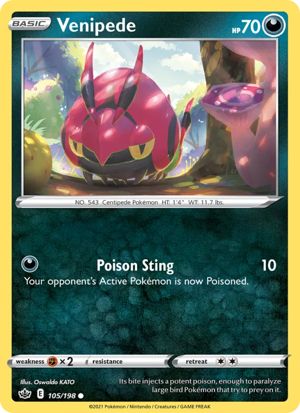 Venipede · Chilling Reign 105/198