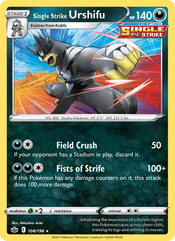 Single Strike Urshifu · Chilling Reign 108/198