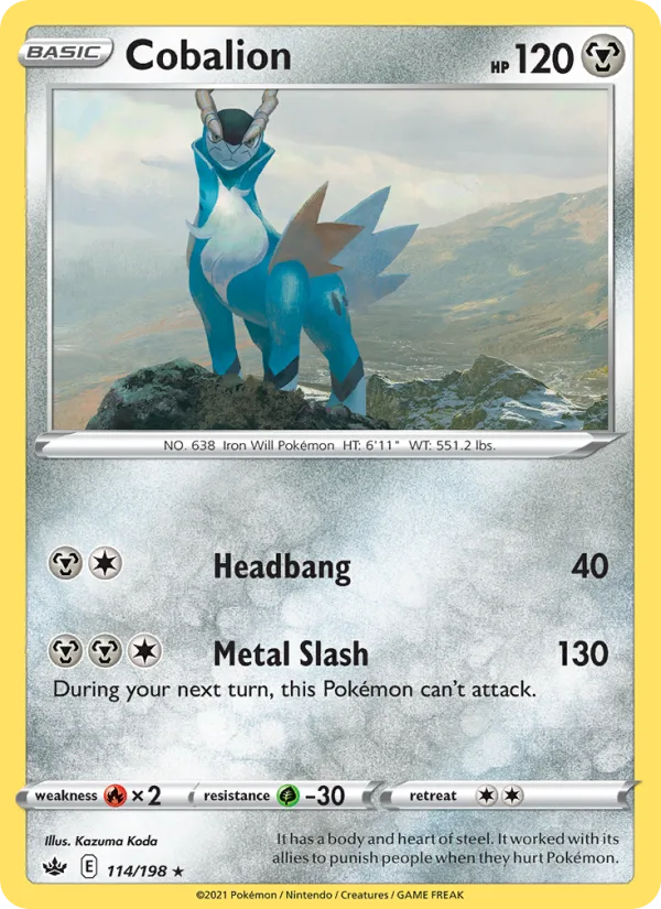Cobalion · Chilling Reign 114/198