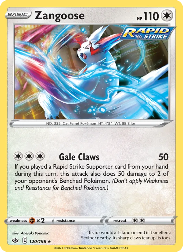 Zangoose · Chilling Reign 120/198
