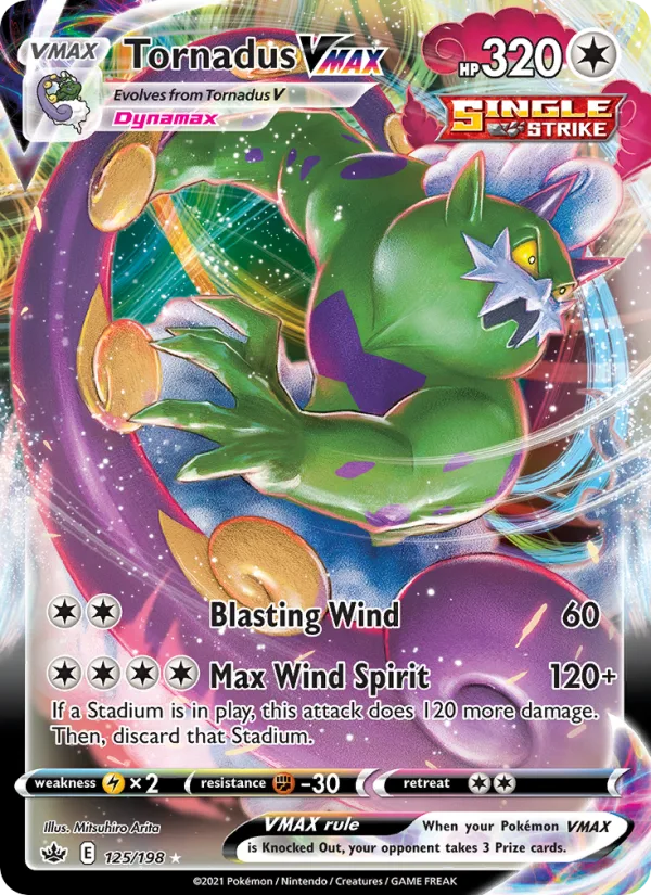 Tornadus VMAX · Chilling Reign 125/198