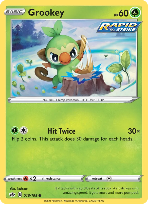 Grookey · Chilling Reign 16/198