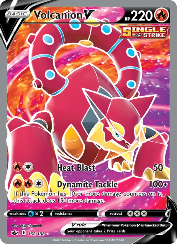 Volcanion V · Chilling Reign 162/198