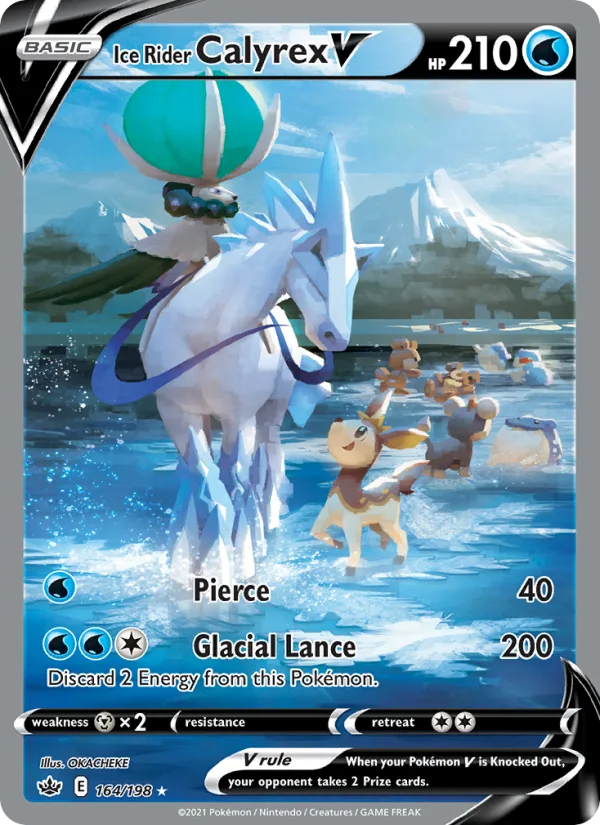 Ice Rider Calyrex V · Chilling Reign 164/198