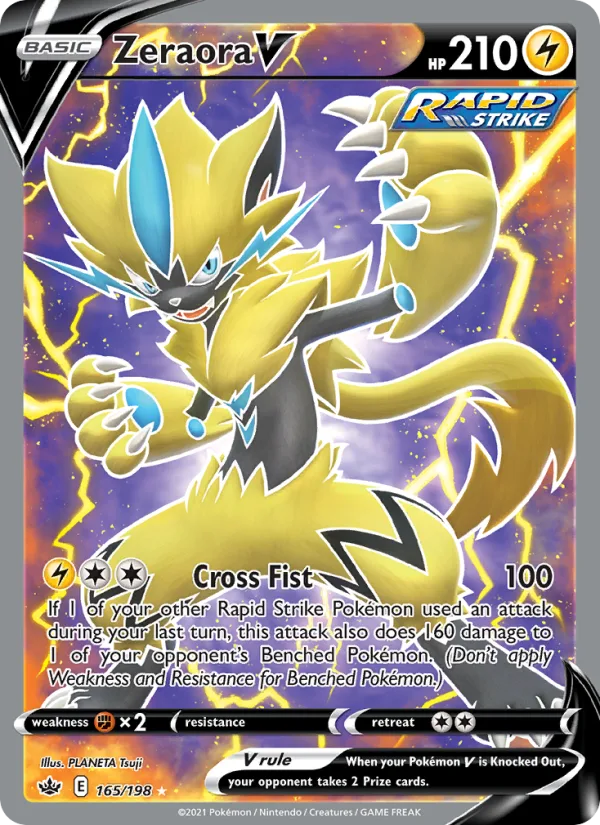 Zeraora V · Chilling Reign 165/198