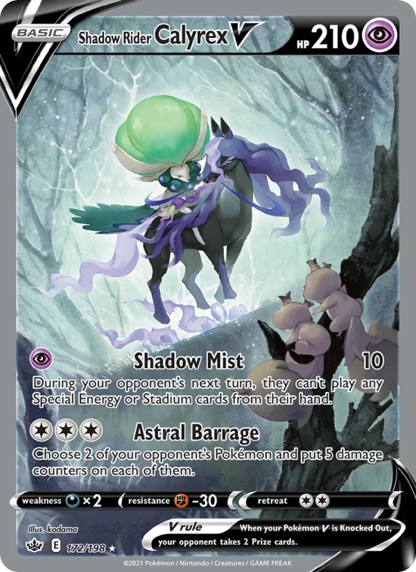 Shadow Rider Calyrex V · Chilling Reign 172/198