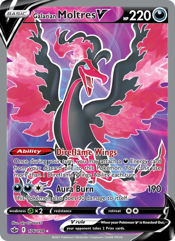 Galarian Moltres V · Chilling Reign 176/198