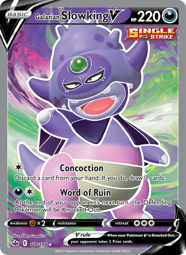 Galarian Slowking V · Chilling Reign 178/198