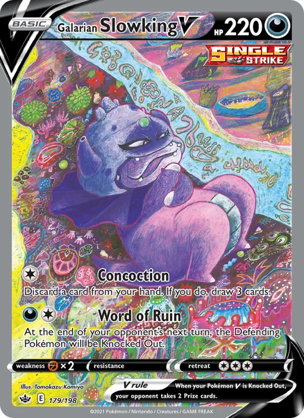 Galarian Slowking V · Chilling Reign 179/198